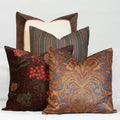 Decorative Throw Pillow Covers, Set of 4, 18x18 Inch Colorful Accent Pillow Covers, Eggplant by Unknown