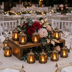 Hortsun 30 Pcs Mini Vintage Lantern Decorative 4.3 Inches,Gold - Image 3