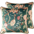 ISAENNE Designer French Velvet Throw Pillow Cover,Set of 2,22"x22"-Mitchell by Isaennehomedecoration