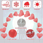 VIHOSE 10ft Wedding Heart Light Arch Large LED Outdoor Arches Decor - Image 7