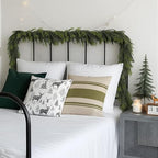 N&T NIETING 15FT Christmas Norfolk Pine Garland Real Touch Pine Artificial Garlands Faux Greenery Garland Winter Christmas Garland for Table Mantle Fireplace Indoor Outdoor Xmas Decorations (1 Pcs) - Image 5