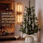Sotiff 6 Pcs Clear Mercury Glass Christmas Ornaments, Vintage Finial Decor - Image 6