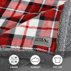 Eddie Bauer - Throw Blanket, Ultra-Soft Plush Bedding with Faux Shearling Reverse, Blanket for Couch & Bed (Parkwood Plaid Red, 50" x 70") - Image 5