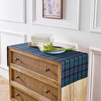 Solino Home 100% Pure Linen Table Runner, 14 x 60 in, Blue and Green Plaid - Image 4