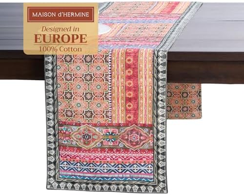 Maison d' Hermine Table Runner 100% Cotton 14.50" x 72" (Double Layer) by MaisondHermine