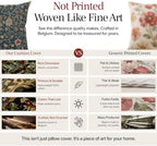 William Morris Fleur de Morris Black Tapestry Throw Pillow Cover 16 x 16 in - Image 4