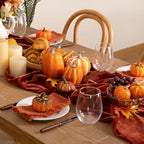 DeZerlor 3pcs Terracotta Fall Velvet Table Runner 20 x 120 Inch - Image 6