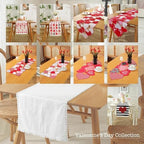 Valentines Day Decorations Table Runner Embroidered Red Pink Love Heart 86 Inches Long for Birthday, Wedding Anniversary, Marriage Proposals, Engagements, Romantic Events - Image 7