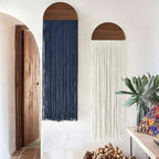 2Pcs Macrame Wall Hanging Fiber wall Art Handmade Boho Decor 13.7"W*51"L - Image 3