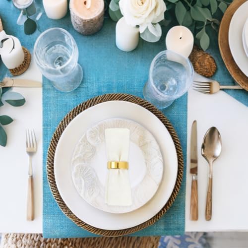 Gold Napkin Rings Set of 100, Metal Semicircle Napkin Holders Buckles for Dinner Wedding Parties Holiday Table Decoration, Kitchen Restaurant Modern Serviette Ring Holders - Image 5