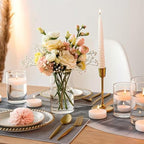 TBWIND 12pcs 6 Inch Clear Glass Cylinder Vases for Centerpieces - Image 3