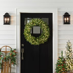 National Tree Company 30in Pre-Lit Norwood Fir Artificial Christmas Wreath - Image 3