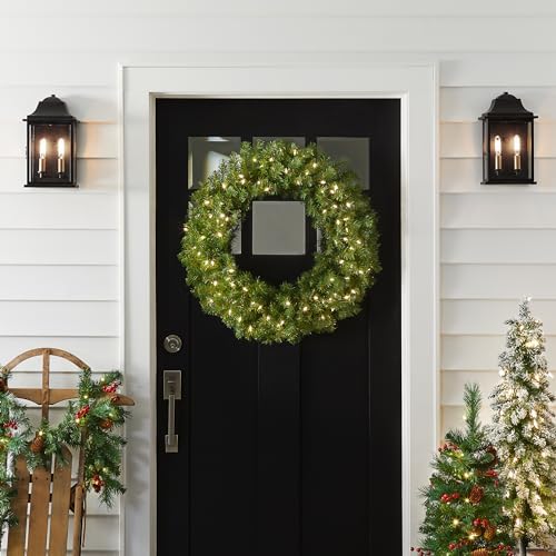 National Tree Company 30in Pre-Lit Norwood Fir Artificial Christmas Wreath - Image 3
