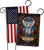 25th 9/11 Their Light Lives On Flag Pack Embroidery American Flags for Outside House 25th September 11 Poster Patriot Day Decor Memorial Gifts Home Decorations Garden Remembrance Tribute Tapestry by Unknown