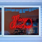 24 Inch Christmas Window Silhouette Lights,Merry Christmas Window Silhouette Lights,Double Side Lamp Decoration for Holiday Indoor Wall Door Glass Decorations - Image 3