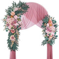 Lisuun Artificial Wedding Arch Flowers, 2 Large Floral Swags by Lisuun
