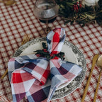 Red White and Blue Cloth Napkins - Reusable Patriotic Cloth Napkins - 100% Cotton 4th of July Napkins, 12-Pack, 20"x20", Patriotic Decor Napkins for Summer BBQs (Red, Blue & White) - Image 7