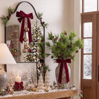 Wavwavw 6 Pcs 25.5 Inch Christmas Artificial Pine Branches with Pine Cones - Image 5
