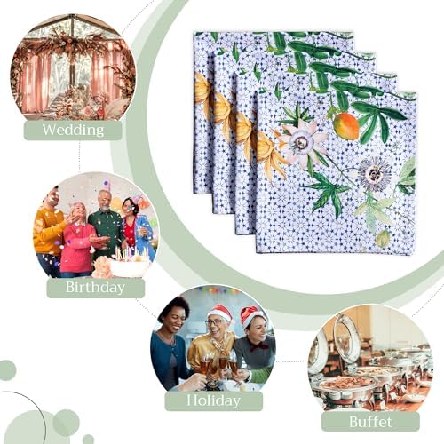 Maison d' Hermine Cloth Napkins Set of 4 Reusable 100% Cotton (20" x 20") - Image 6