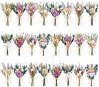 12/24PCS Handmade Dried Flower Bouquet with Stems Natural Dried Wildflowers 7.5 Inch Mini Dry Flowers for Vase Farmhouse Decor, Wedding Styling, Photography Props, Gift DIY(24pcs, Lavender) by Unknown