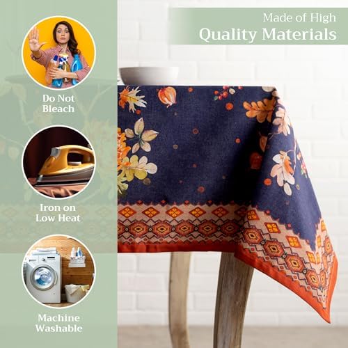 Maison d' Hermine Table Cloth Rectangle Table Reusable 100% Cotton 70"x120" - Image 4