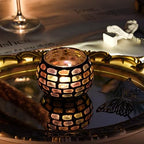 6pcs Votive Candle Holders, Mosaic Tealight Holder Stained Glass Tea Light, Colorful Handmade Candle Jars Aromatherapy Candle Lamp for Christmas, Wedding, Birthday Table Centerpiece Decor - Image 4