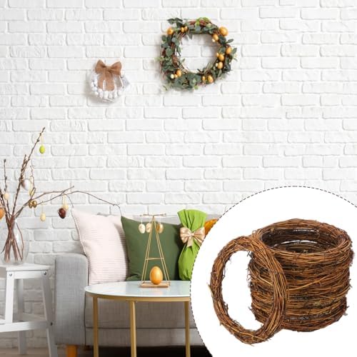 14 Pcs 8 inch Natural Grapevine Wreath Set, Hand-Woven Vine Branch Wreaths for DIY Crafts, Christmas Decorations, Home & Event Styling - Image 5