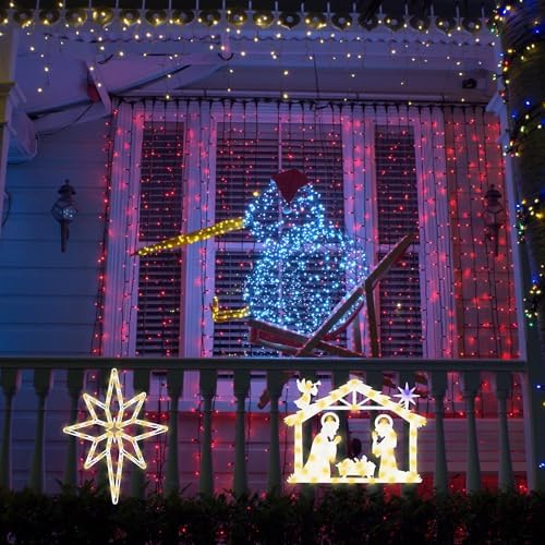 TRWYMZ 17" Christmas Window Silhouette Lights Decorations - Image 5