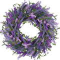 LOKEISNA Purple Lavender Door Wreath, 24 Inch Summer Wreaths for Front Door Outside, Handmade Romantic and Elegant Wreath Décor Gift for Home Wedding by LOKEISNA