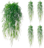 dallisten 4Pcs Fake Hanging Fern Plants for Outdoors, UV Resistant Artificial Ferns Greenery Vines Faux Trailing Plants for Indoor Wall Porch Wedding Boho Home Garden Decor(4PCS Green Ferns) by dallisten