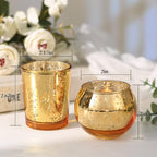 Volens Gold Party Decorations 72pcs, Assorted Glass Votive Candle Holders - Image 2