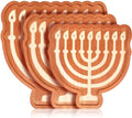 Rtteri 3 Pcs Hanukkah Platters Wood Decorative Trays Food Plate Cookie Serving Trays Happy Chanukah Decorations for Holiday Party Supplies Dessert Snack Home Display, 3 Sizes(Menorah) by Rtteri
