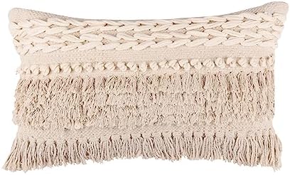 · REDEARTH · Boho Textured Handwoven Throw Pillow Cases - Contructed Frill - Image 4