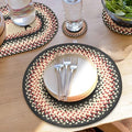Homespice Gloucester Jute Braided Placemats, Round 15" Set of 2 by Homespice