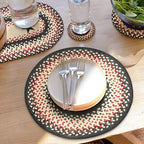 Homespice Gloucester Jute Braided Placemats, Round 15" Set of 6 by Homespice