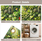 6X13FT Summer Tropical Leaves Garage Door Cover Decorations Tropical Leaves Garage Door Banner for Outdoor Indoor Summer Party Photography Backdrop - Image 3
