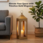 Modern Farmhouse Lantern Decor Metal Decorative Hanging Candle Lanterns - Image 5