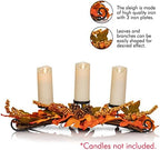 Maple Leaves Candle Holder - Thanksgiving Fall Atumn Centerpiece Decoration - Image 4