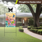 Briarwood Lane Everyday Wrought Iron Butterfly Garden Flag Arbor 41x15 Garden Flag Decorative Arbor - Image 6