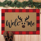 Tinideya 2 Pcs Christmas Reindeer Layered Doormat Set, 23.6'' x 35.4'' - Image 6
