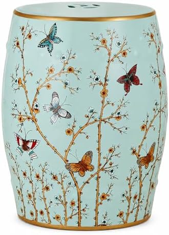 Lefedrasticity Ceramic Garden Stool Outdoor Decorative Garden Stools Hand-Painted Chinoiserie Decor Drum Stool for Garden Patio Backyard Balcony Living Room Bathroom (Gray, Pattern 3) by %F0%9D%97%9F%F0%9D%97%B2%F0%9D%97%B3%F0%9D%97%B2%F0%9D%97%B1%F0%9D%97%BF%F0%9D%97%AE%F0%9D%98%80%F0%9D%98%81%F0%9D%97%B6%F0%9D%97%B0%F0%9D%97%B6%F0%9D%98%81%F0%9D%98%86