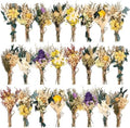 Layhit 24 Pcs Mini Dried Flower Bouquets Boho for Vase, Vivid by ShungLan