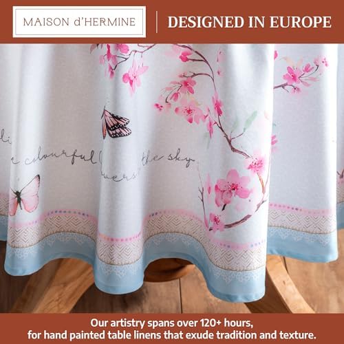 Maison d' Hermine Table Cloth Round Table Reusable 100% Cotton 63" Diameter - Image 2