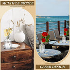 Lallisa 80 Pcs 4.9 Inches Small Glass Bud Vases Bulk Mini, Clear - Image 6
