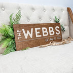 Custom Wooden Name Sign – Personalized Wedding Welcome Sign, Engagement Gifts for Couples, Housewarming Gifts, Personalized Wooden Name Sign, Hickory Hollow Designs (Simple Bold) - Image 3
