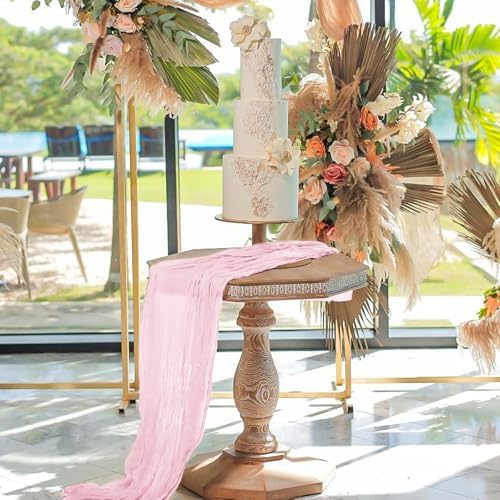 24 Pack Light Pink 10Ft Cheesecloth Table Runner - Image 7