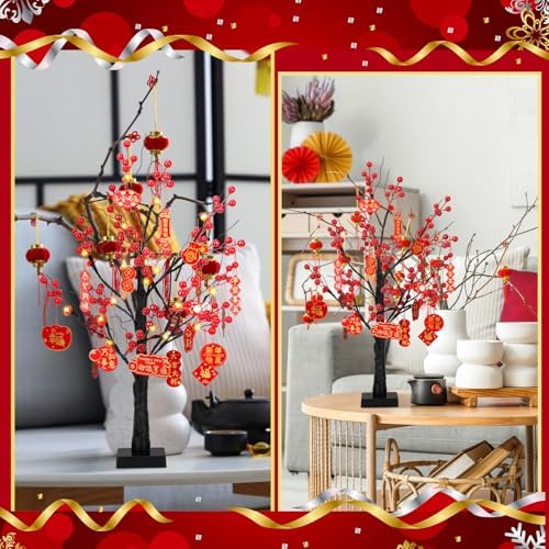 Ganeen Chinese New Year Decorations 2027 Lighted Lunar New Year Tree - Image 4