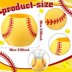 LemonRoad 6 Pcs Baseball Flower Pot,Softball,3.93 x 3.93 x 3.15 Inches - Image 3