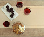 Solino Home 100% Pure Linen Dining Table Runner Beige Hemstitch, 14 x 72 in - Image 2