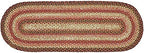 VHC Brands Primitive Ginger Spice Table Runner, Orange Red Natural, Jute Blend, Oval, 13x36 Inches - Image 4